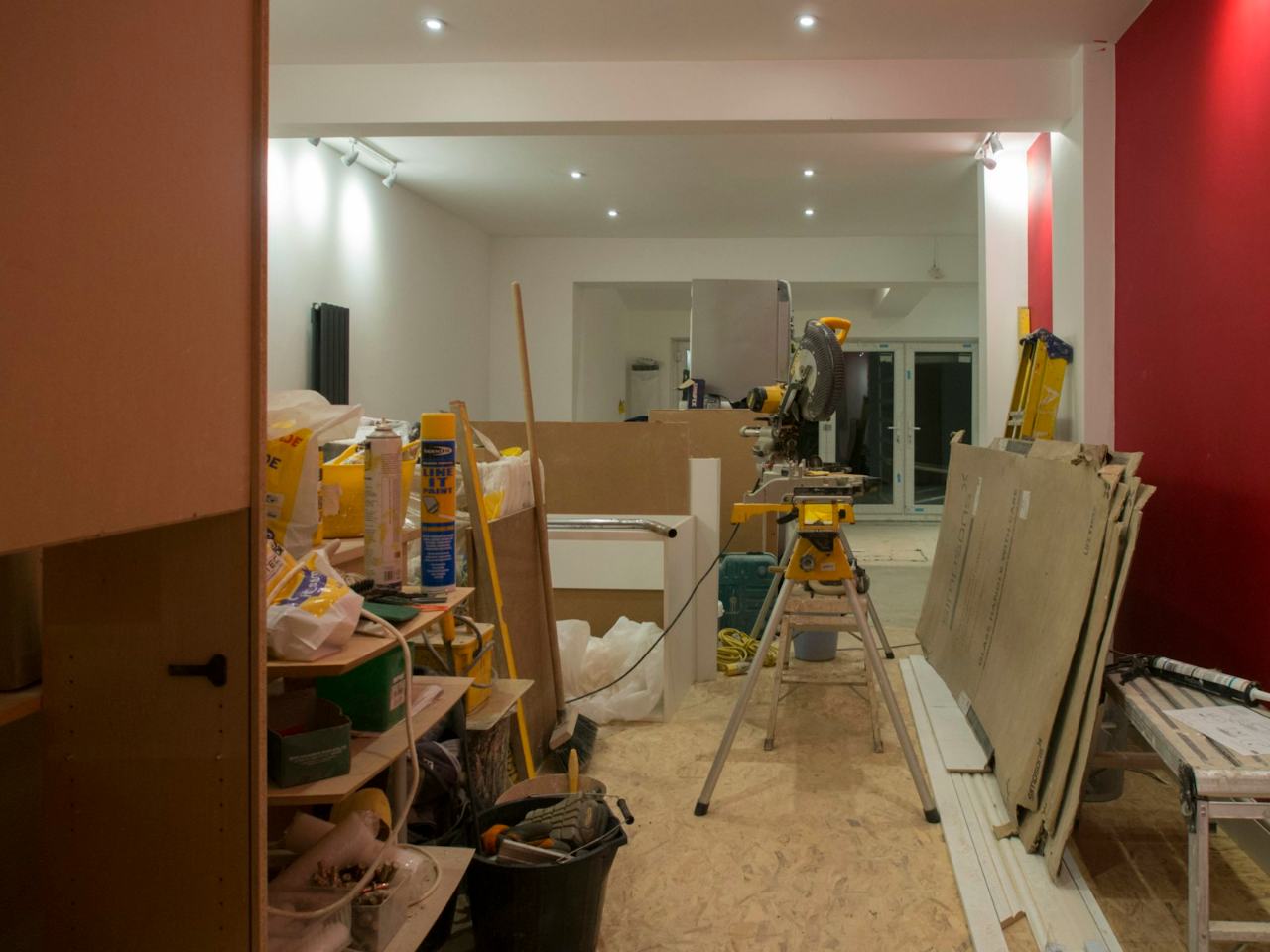 Foto da obra em 1 de outubro